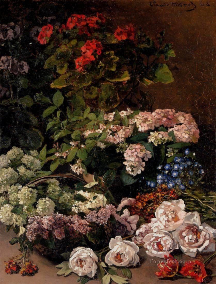 Spring Flowers Claude Monet floral Oil Paintings